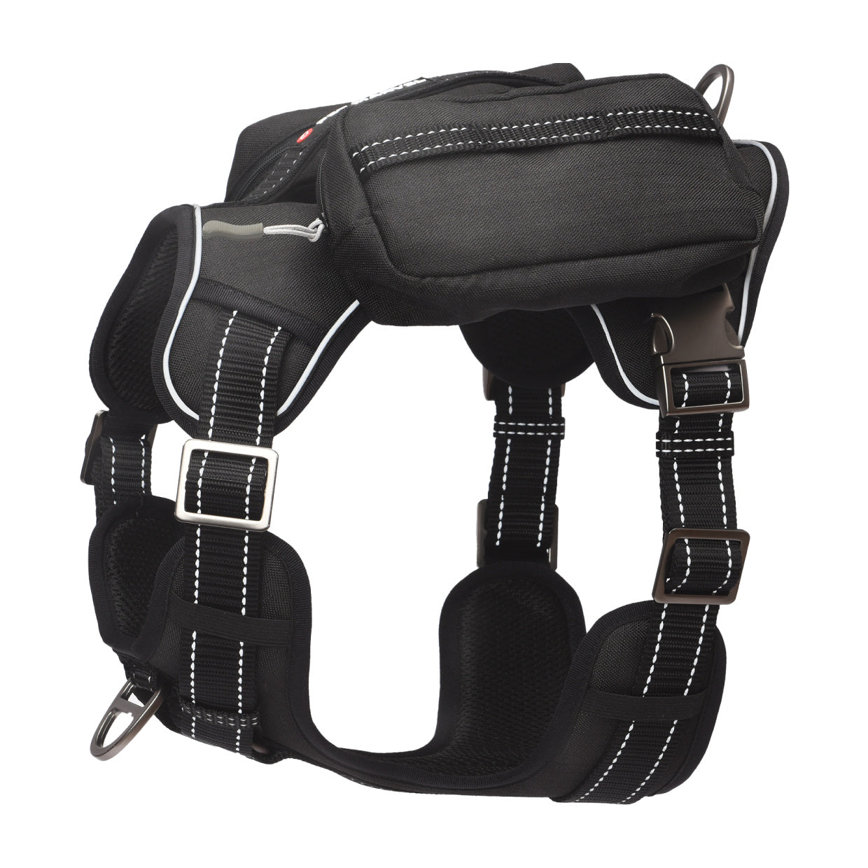 Tactical-Style Dog Harness, No-Pull, Pockets for Essentials