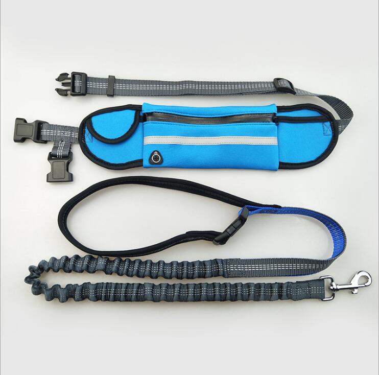 Hands-Free Running Leash with Pocket and Shock-Absorbing Bungee