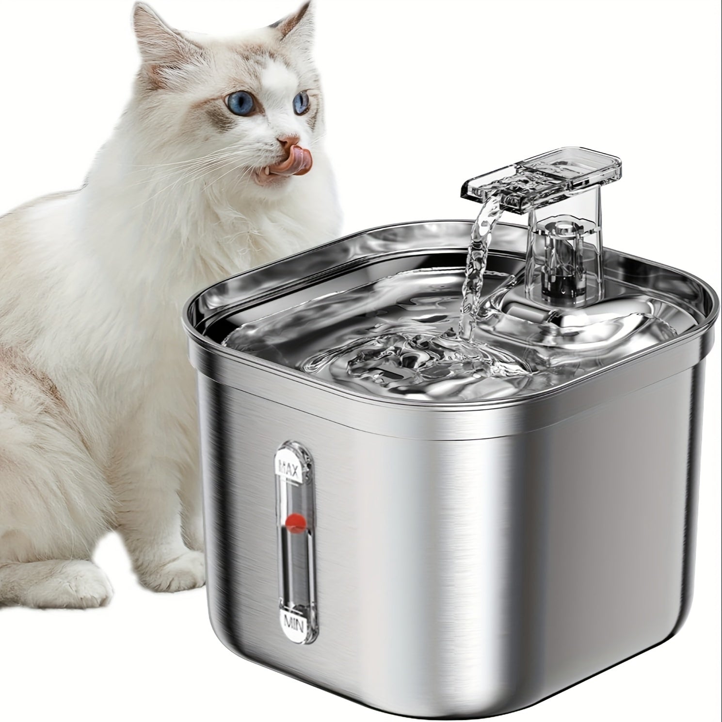 Quiet Stainless Pet Fountain for Happy, Healthy Hydration