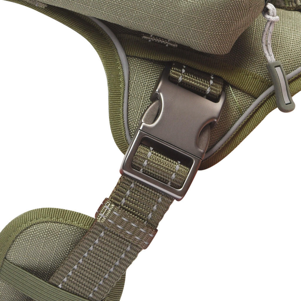 Tactical-Style Dog Harness, No-Pull, Pockets for Essentials