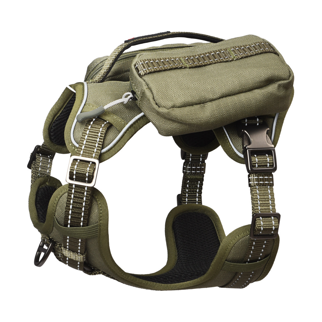Tactical-Style Dog Harness, No-Pull, Pockets for Essentials